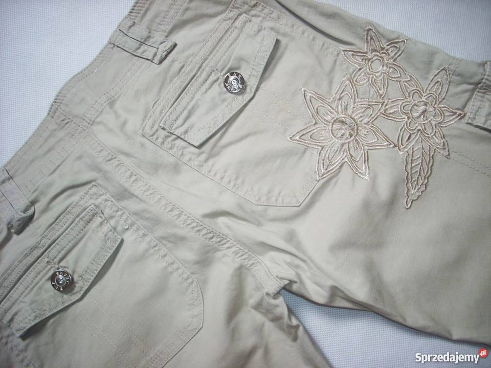 BK spodnie 45 Bojówki Rybaczki Haft J NOWE 34 36 Nowy Sącz sprzedam