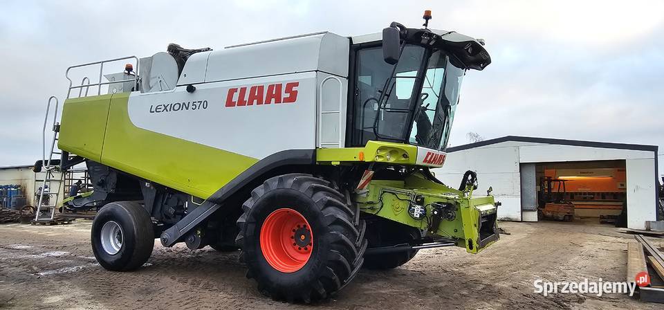 CLAAS LEXION 570 APS HYBRID 2010 heder V750 Pobiedziska