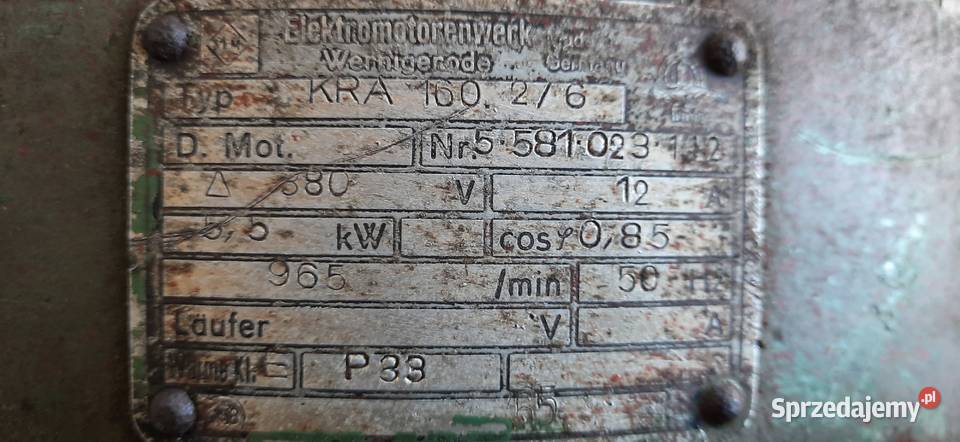 Silnik elektryczny 75KW 55KW 11KW 965obr 1435obr Pozostałe Zakopane