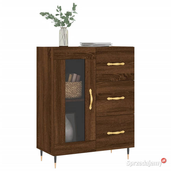 Szafka brązowy dąb 695x34x90 materiał Szafki