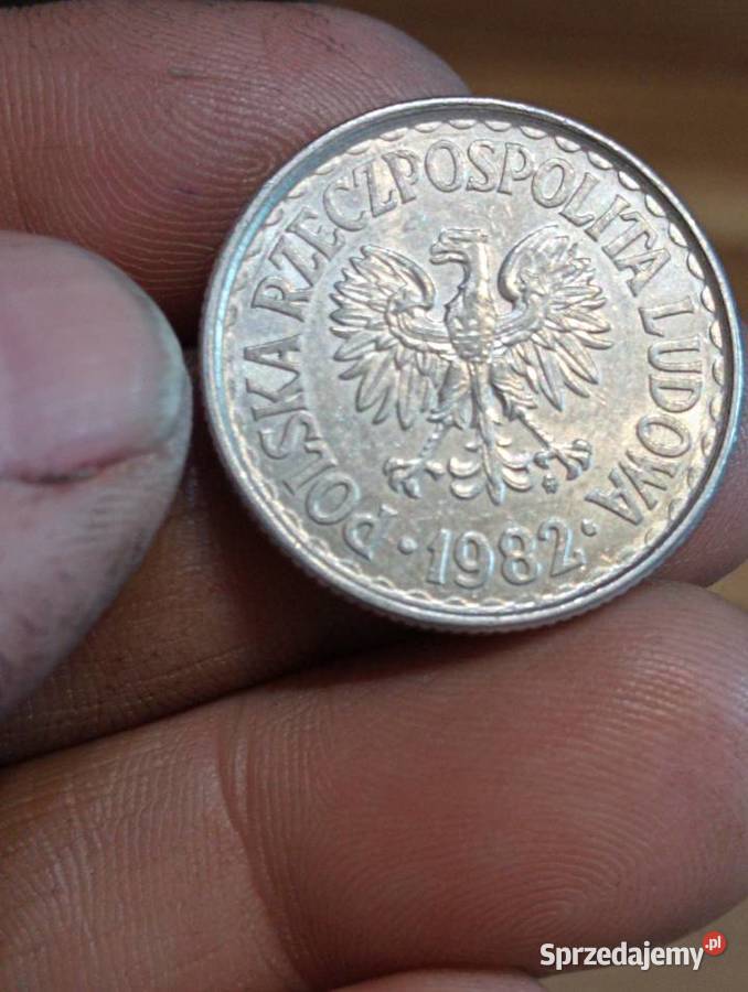 Sprzedam monete 1 zloty 1982 nierowny rant Chełm