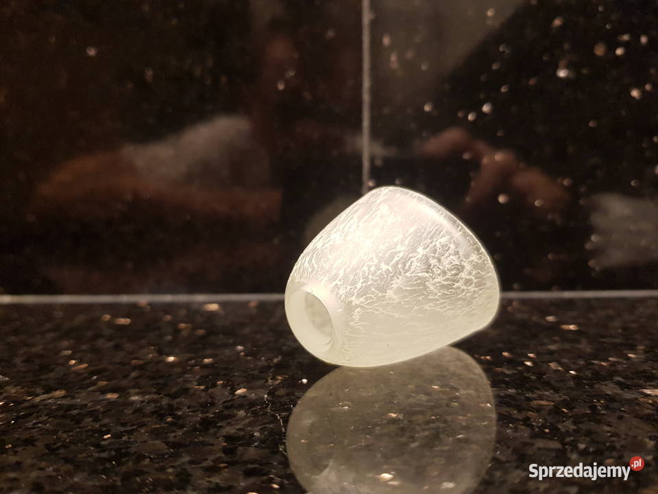 Klosz do lampy stożek BIAŁY otwór 10mm na G4 sprzedam