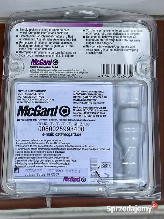 McGARD 27563 SU pływające śruby ZABEZPIECZAJĄCE wielkopolskie Poznań