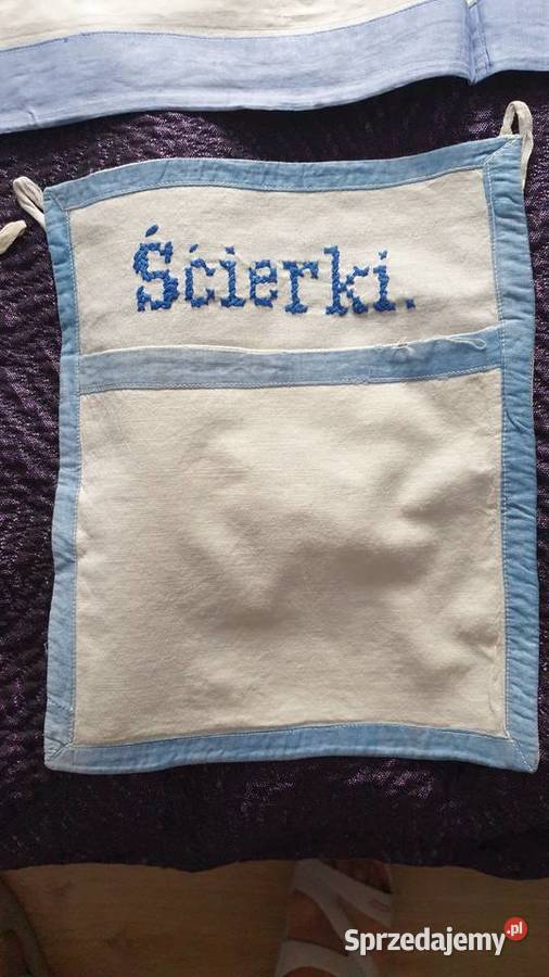 Stare tkaniny ozdobne haftowane do przedwojennej Rękodzieło Poznań