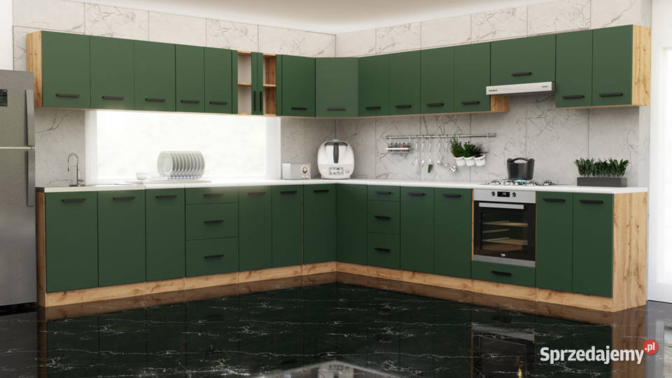 Kuchnia Duża Narożna Modułowa Blat 68m Rossa 680cm