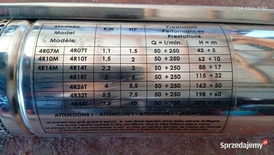 Pompa głębinowa z filtrem Belardi Sumoto Kraśnik