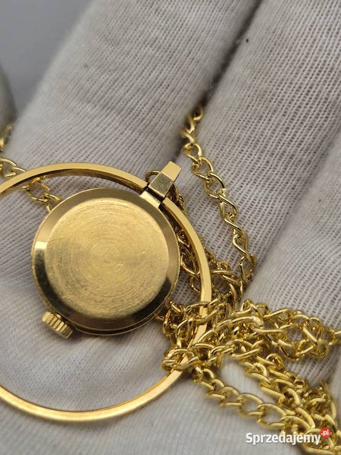 Damski zegarek naszyjnik Exacta Czajka Chorzów