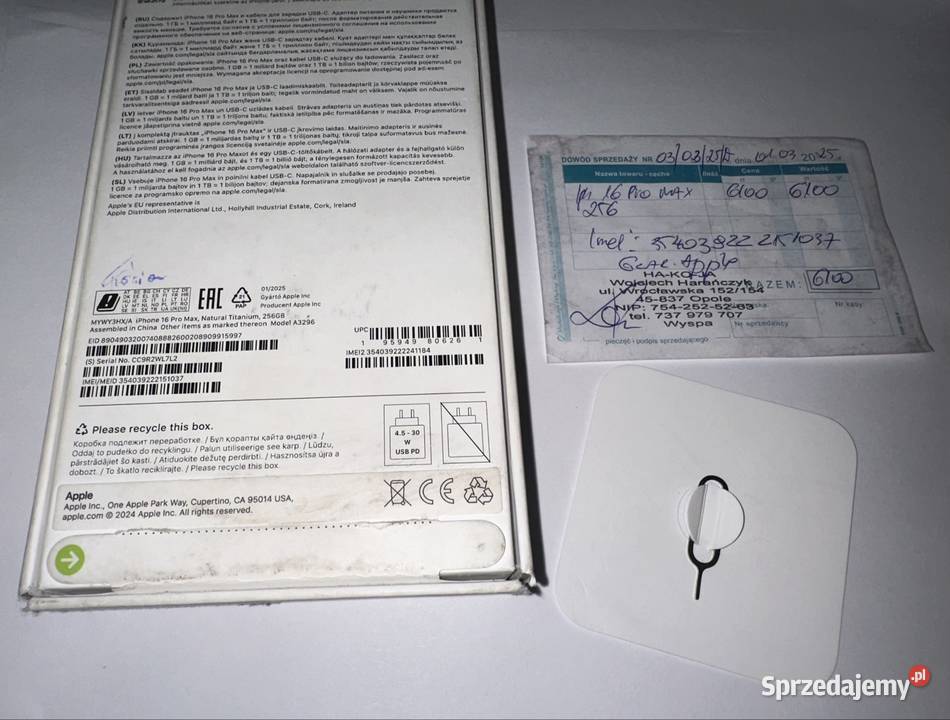 iPhone 16 pro 256GB