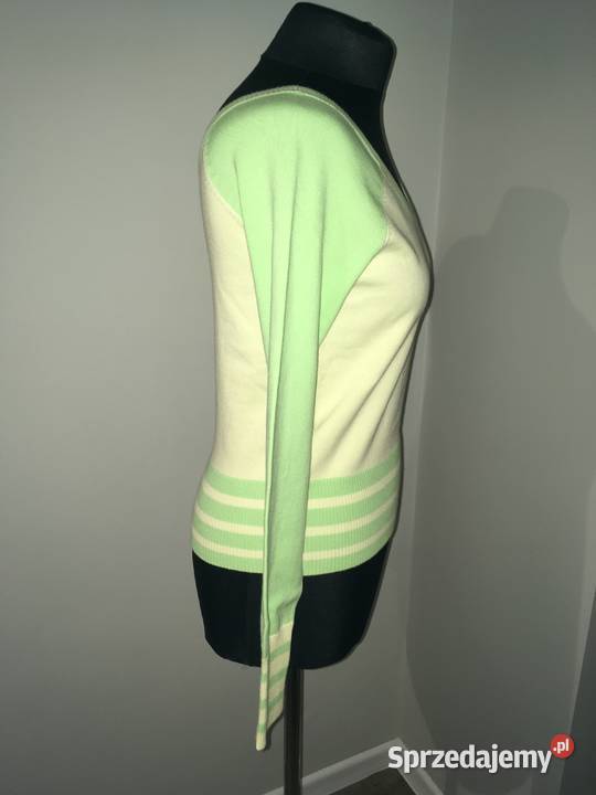 Nowy sportowy krótki sweter Pepe Jeans seledyn S Swetry i golfy