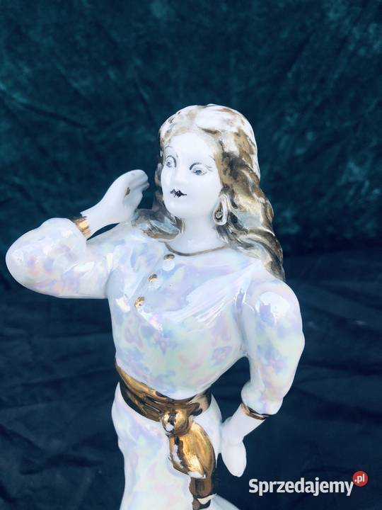 PORCELANOWA FIGURKA kobieta Stipo Rumunia Łowicz