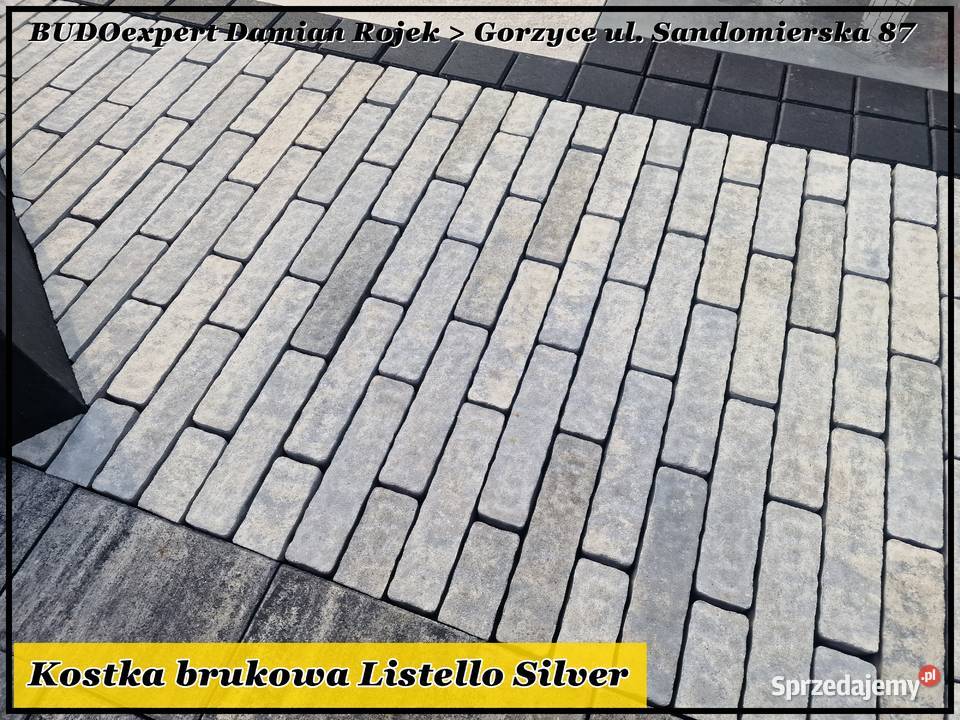 Kostka brukowa Forbet LISTELLO 6 Piryt Silver Kostka brukowa