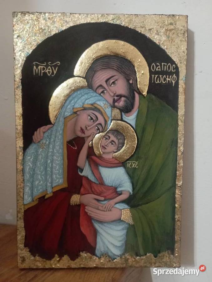 Ikona Święta Rodzina 6pisana30x20x3 Kazimierz Dolny sprzedam
