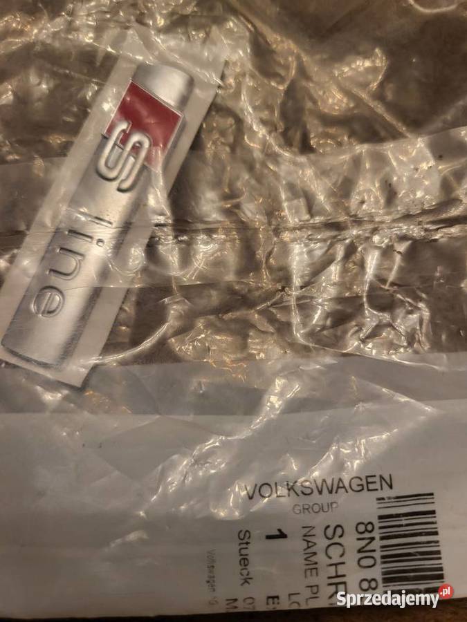 Oryginalny Emblemat Audi Sline OEM NOWY