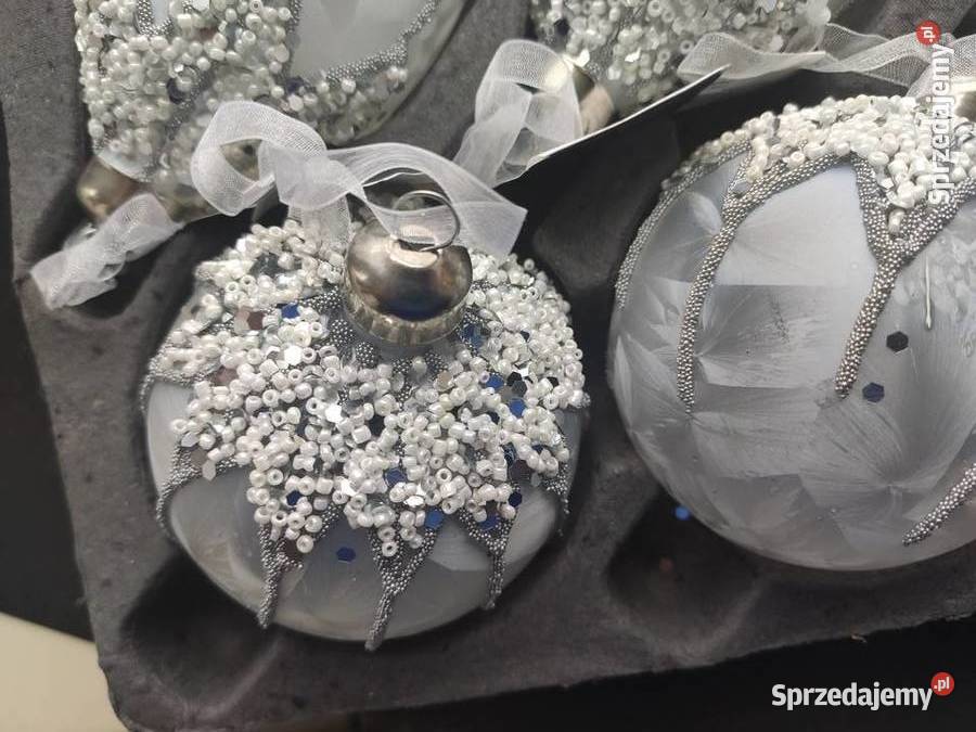 Srebrne szklane bombki Siedlce