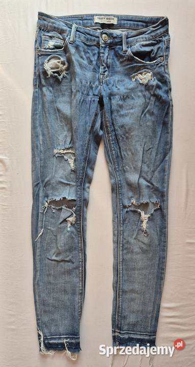 Spodnie jeansowe szarpane z dziurami Rozmiar 36(S) małopolskie Brzesko
