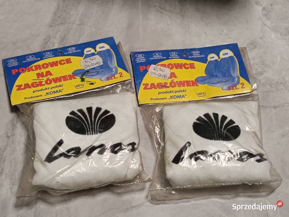 Pokrowce na zagłówki 4 sztuki Daewoo Lanos 4x