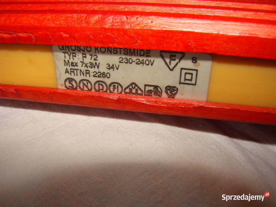 szwedzki drewniany świecznik adwentowy Pruszcz Gdański sprzedam