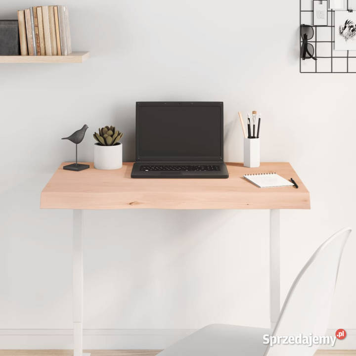Blat stołu 80x60x26 surowe lite drewno dębowe Warszawa