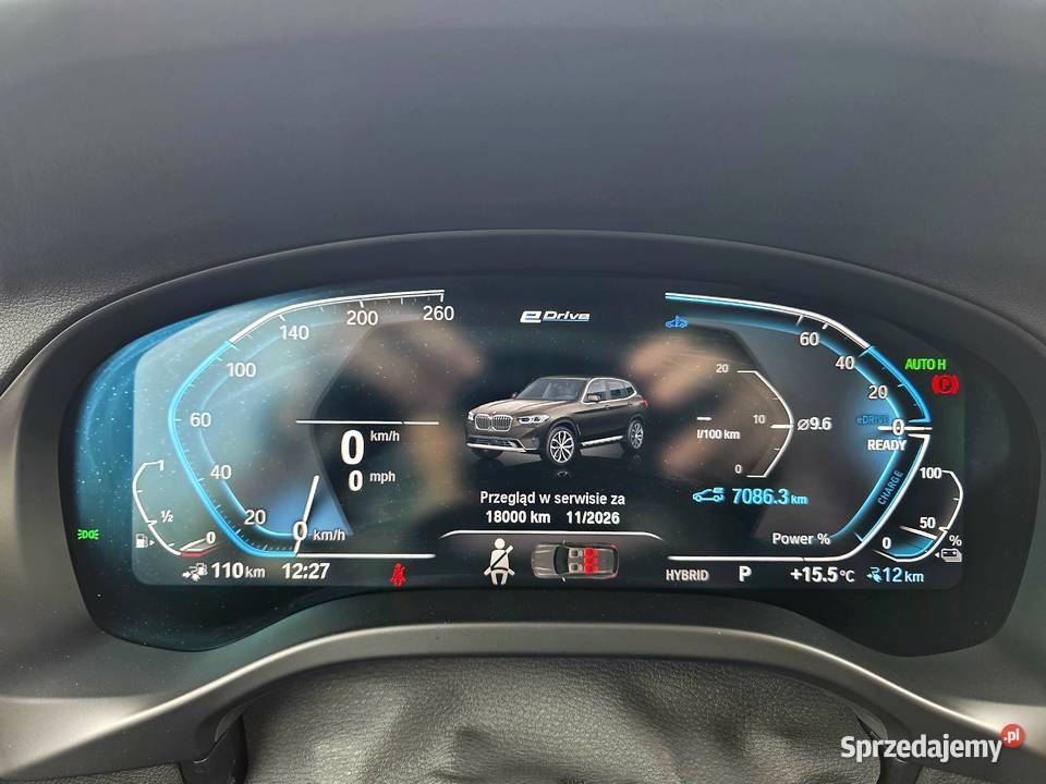 BMW X3 30e 292 NOWY 1 Właściciel ASO 30047km