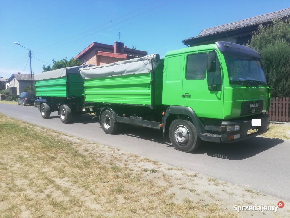 man 12220 wywrotka z przyczepa wywrotka zestaw