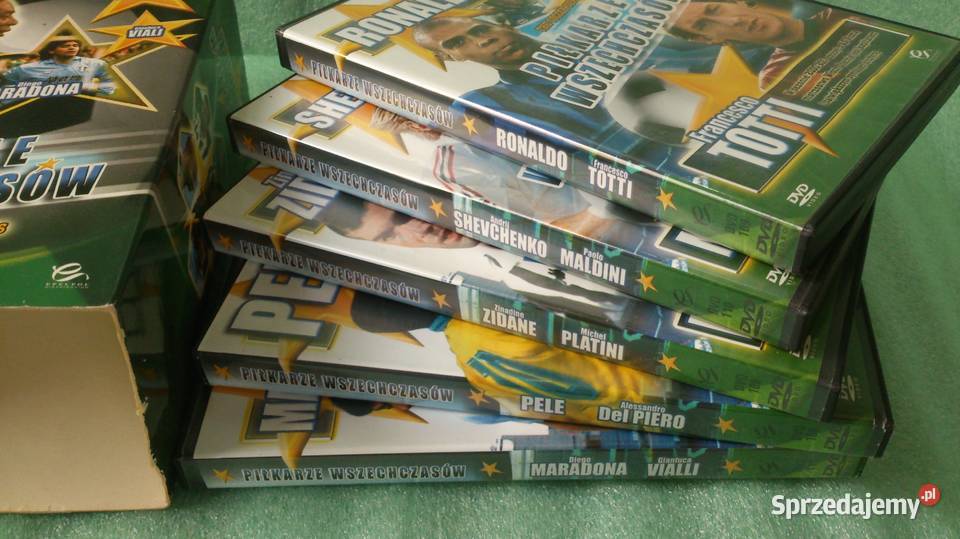 Piłkarze Wszechczasów Box 5 DVD DVD Zielona Góra sprzedam