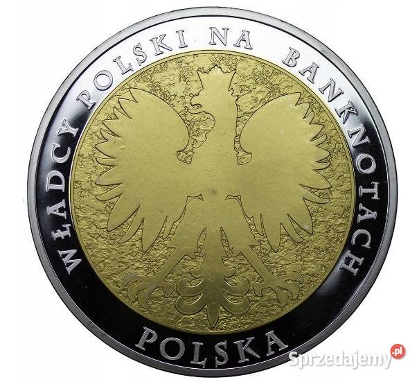 GIGANT 70 mm Moneta Banknot Srebro 20 Bolesław Sosnowiec