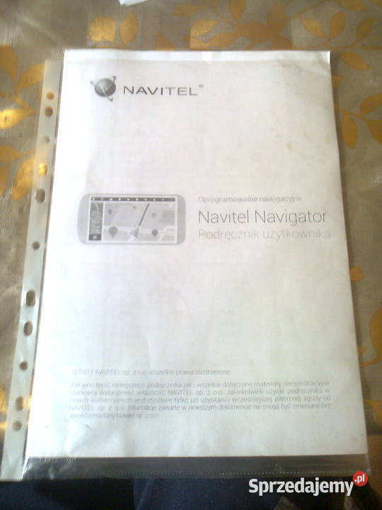 TYLKO instrukcja; tNAVITEL E100; Navigator