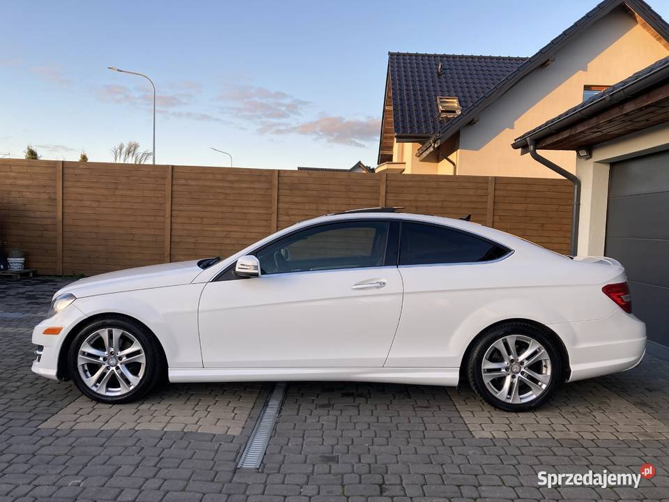 Mercedes C250 Coupe pakiet AMG bordowe skóry benzyna Jamielnik