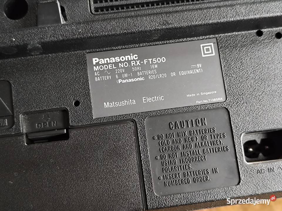 radiomagnetofon Stereo Panasonic RXFT500 Grabowo