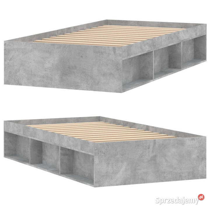 Rama łóżka szarość betonu 100x200 WM3203834 Warszawa