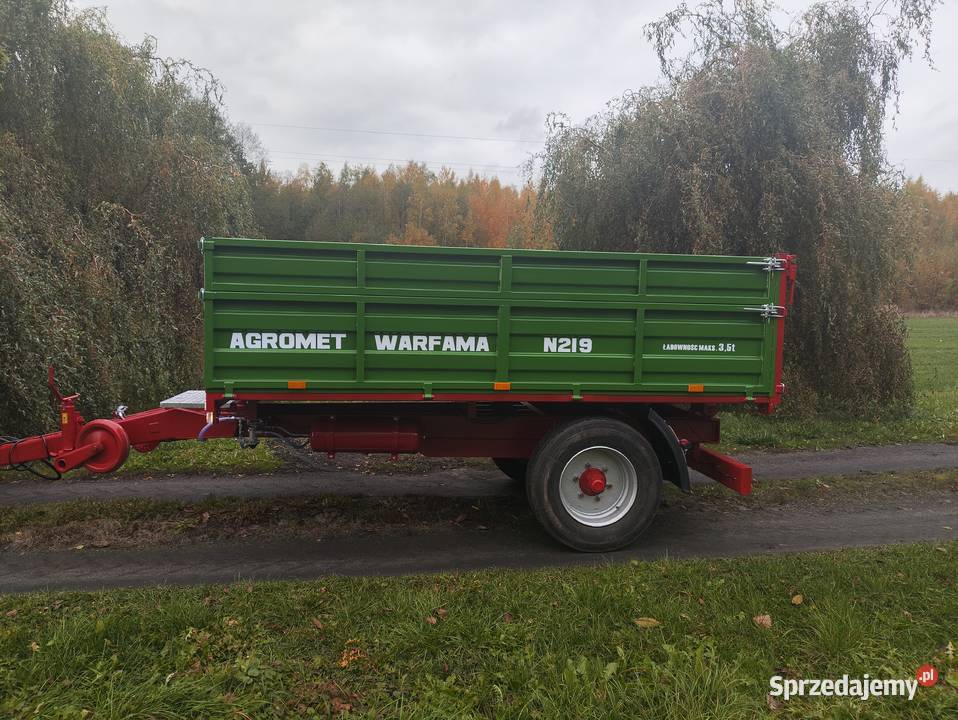 Wywrotka jednoosiowa przyczepa rolnicza Sokołów Podlaski
