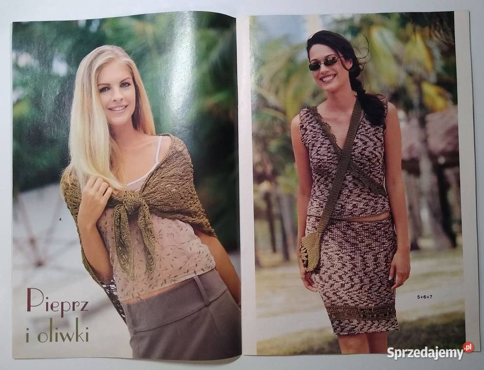 Dama w swetrze 82004 szydełko druty Gdańsk sprzedam