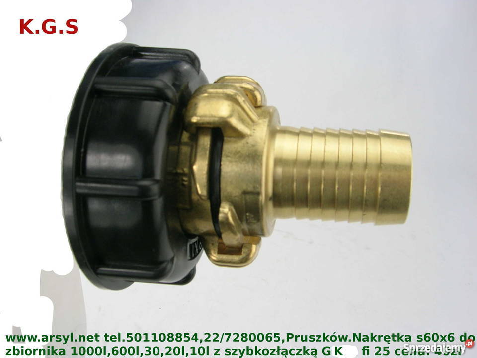 Zbiornik 1000 wylewka adapter do zbiornika