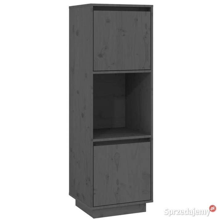 Szafka szara 38x35x117 lite drewno sosnowe mazowieckie