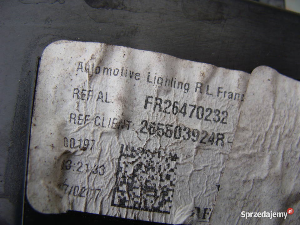 LAMPA TYLNA PRAWA RENAULT MEGANE IV SEDAN Goleniów