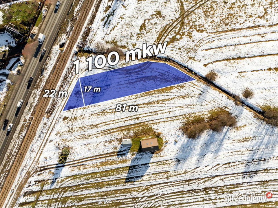 Działka budowlana 1100m2 Szaflary
