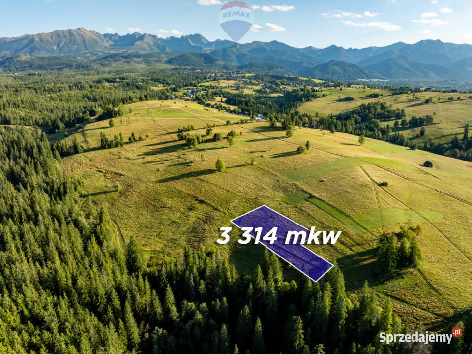 Działka rolno leśna Zakopane 38m