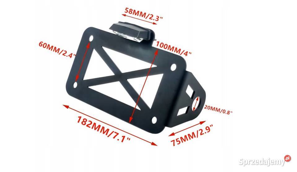 Uchwyt boczny mocowanie tablicy rejestracyjnej Sosnowiec