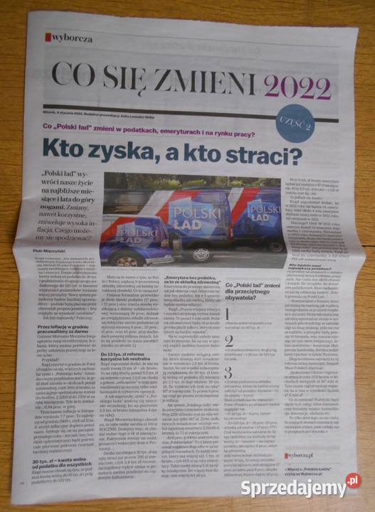 Co się zmieni 2022 część 1 i 2 Gazeta Wyborcza miękka