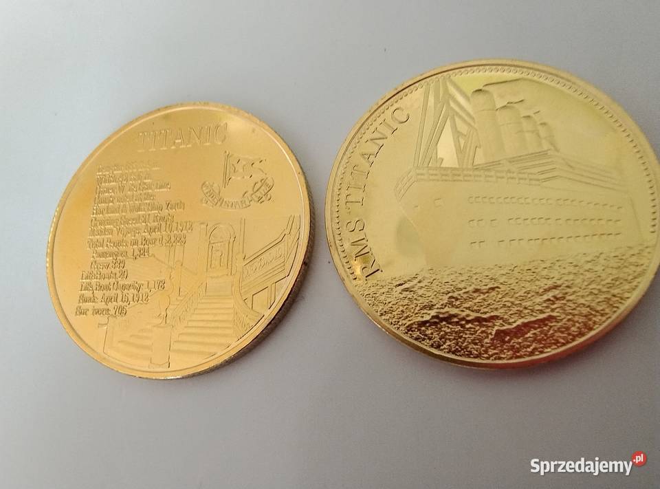 Numizmaty przedstawiające Titanica śląskie Żory