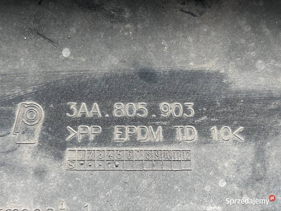 Spoiler dokładka zderzaka VW Passat B7 3AA 805 Bielsk Podlaski