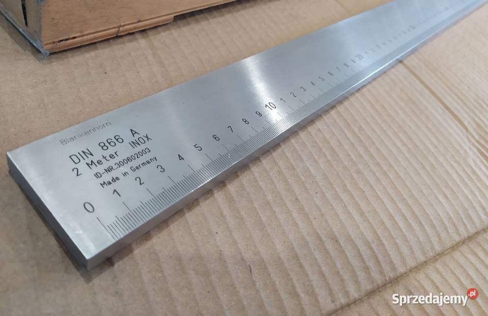 Przymiar kreskowy sztywny 2000mm INOX DIN 866 A Siedlce sprzedam