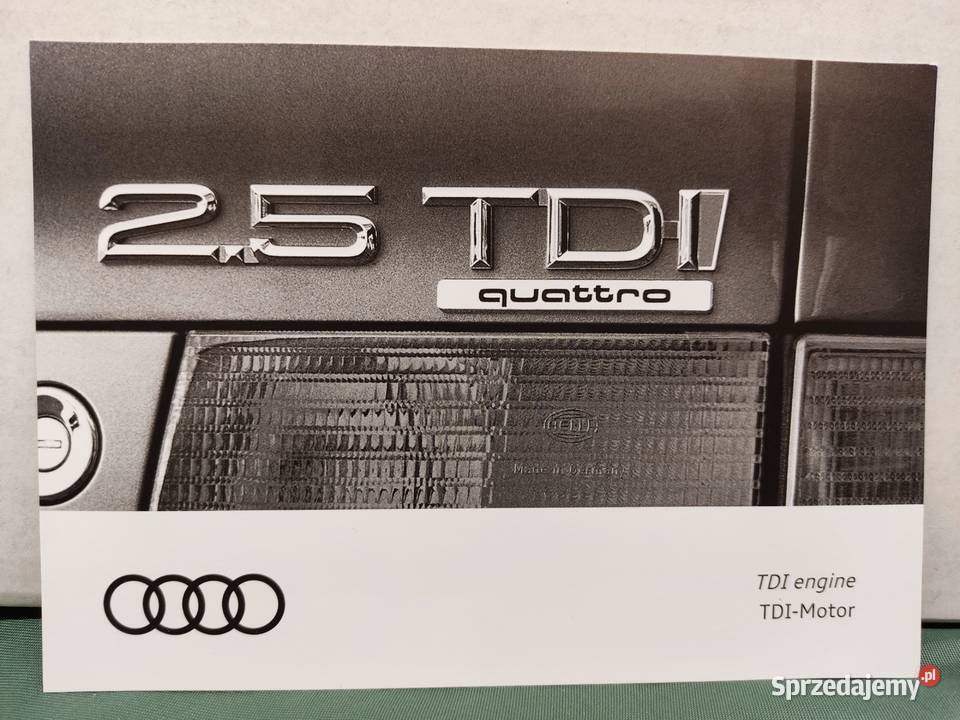Pocztówka widokówka Audi silnik 25TDI quattro Głuchołazy