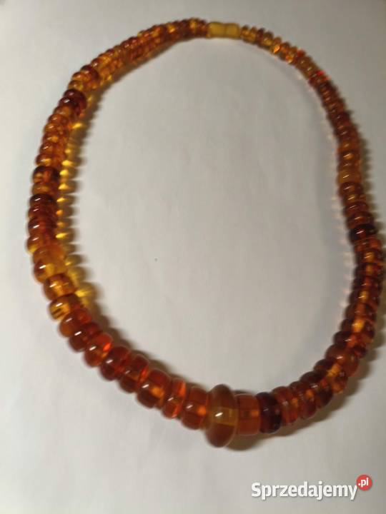 Naszyjnik Bursztyn Vintage Rękodzieło Białystok