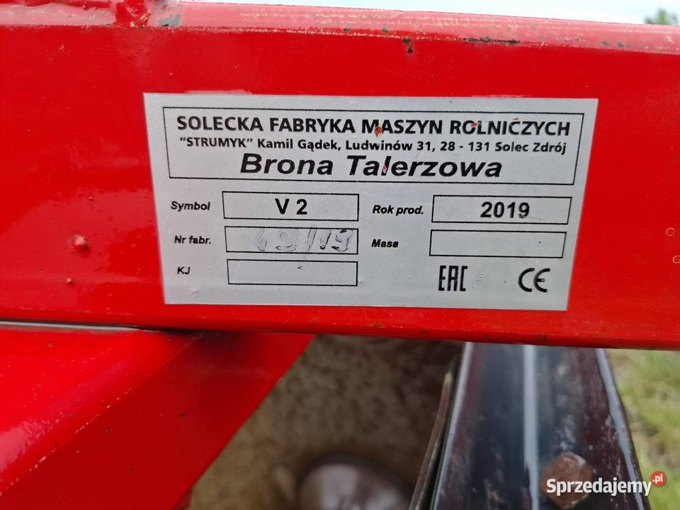 Talerzówka 2x9 Strumyk Radom