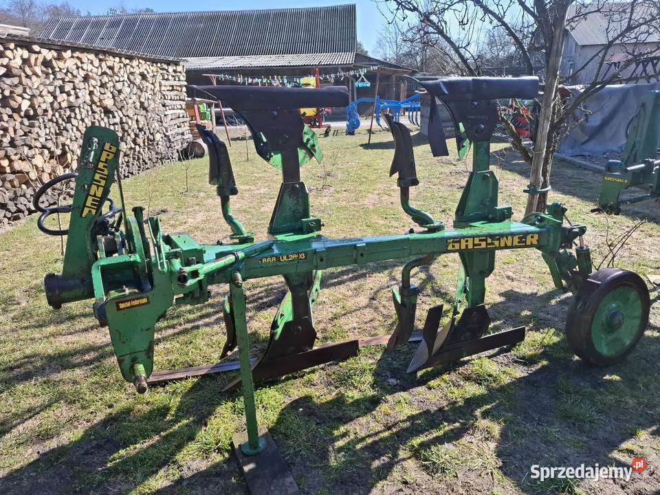 Pług Gassner 2 obrotowy obracany hydraulicznie 2 nieuszkodzony świętokrzyskie Daleszyce sprzedam