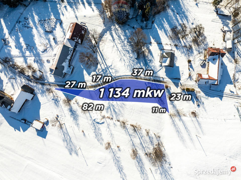 Działka budowlana Czerwienne Kubirówka asfalt