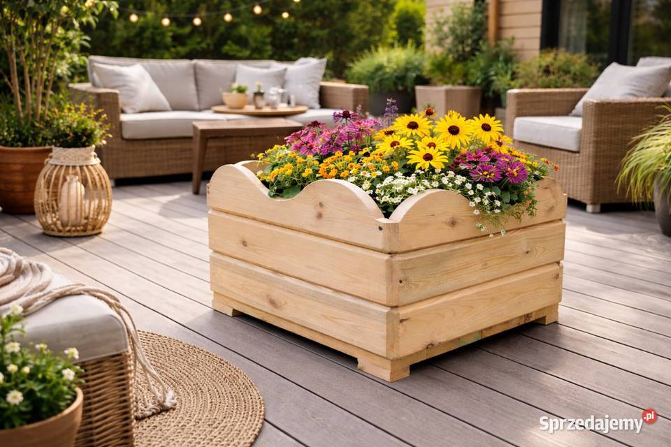donica ogrodowa donice drewniana taras meble Rudnik nad Sanem