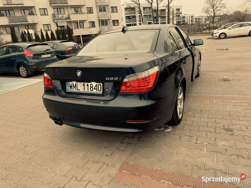BMW E60 2008 523i 190 Anglik 190KM mazowieckie Warszawa