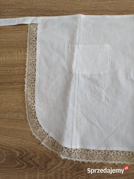 Fartuch damski HAFT koronka kremowa Hajnówka